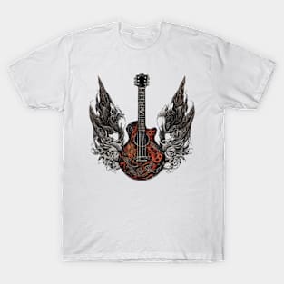 Guitar Art Design T-Shirt